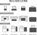 HUGEAR 5x7 Machine Washable Rugs Black Grey Hallway Area Rug Indoor Accent Rug Floral Low Pile Carpet Soft Throw Aesthetic Rug Bedroom Living Room Office Dining Room Kitchen Laundry Room Non Slip