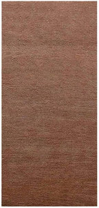 Hand Knotted Loom Wool ECO-Friendly Area Rugs - 2'6''x10', Runner, Light Brown Color, Solid Plain Design, High Pile Thick Handmade Anti Skid Rugs for Living Room (L00111)