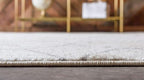 Unique Loom Trellis Frieze Collection Area Rug - Geometric (6' Round, Ivory/ Gray)