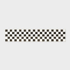 EVERGRACE Checkered Plaid Area Rug 2x10, Soft Fuzzy Faux Wool Rugs Washable Anti Slip Rugs Long Runner Rug Carpet for Entryway Bedroom Living Room Hallway Kitchen Dining Room and Laundry Room, Black