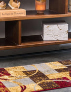 Unique Loom Barista Collection Area Rug - Kouillou (2' 7" x 15' 11" Runner, Multi/Brown)