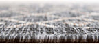 Unique Loom Outdoor Trellis Collection Area Rug - Tribal Trellis (13' Square, Charcoal Gray/ Natural)