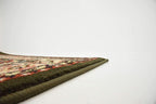 Unique Loom Reza Collection Traditional Persian Style Area Rug, 2 ft 7 in x 10 ft, Olive/Ivory