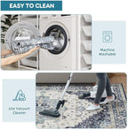 Dripex Vintage Washable Area Rug - 2x4 Indoor Door Mat Oriental Medallion Accent Throw Rug Distressed Foldable Non-Slip Low-Pile Bathroom Kitchen Rug for Entryway Laundry Room Living Room Bedroom