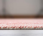 Modern Herringbone Chevron Collection Handcrafted Wool Area Rug - Durable, Zigzag Pattern, for High Traffic, Contemporary Design for Living Room, Bedroom, Dining Room Decor (Blush Pink, 2.6' x 10')