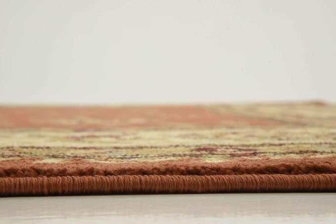 Unique Loom Voyage Collection Traditional Oriental Classic Intricate Design Area Rug (10' 6 x 16' 5 Rectangular, Terracotta/Ivory)