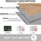 Palm Starfish Seashell Bath Mats for Bathroom Summer Beach Sea Sand Water Floor Bath Rugs Machine Washable Bathmat Carpet Rug Room Decor for Shower Floor 20 X 31 Inch Mat