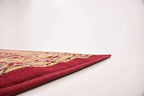 Unique Loom Reza Collection Traditional Persian Style Area Rug, Square 8' 0" x 8' 0", Burgundy/Ivory