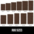 GORILLA GRIP Bath Rug Mat 36x24, Thick Soft Absorbent Chenille, Quick Dry Microfiber Mats, Rubber Backing Washable Shower Floor Rugs, Bathmat Runner, US Designed Bathroom Home Decor Accessories Brown