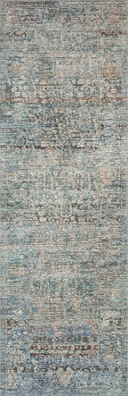 Loloi Amber Lewis Billie Collection BIL-05 Denim/Blush 10'-0" x 14'-0", 0.19" Thick Area Rug