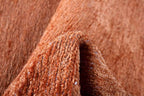 Alfa Rich 7x10 Burnt Orange Washable Area Rugs for Living Room Bedroom Kitchen Cotton Solid Rug