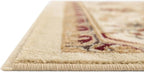 Rugs.com Chateau Collection Rug – 2' x 5' 3 Runner Cream Medium Rug Perfect for Hallways, Entryways