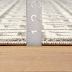 LUXE WEAVERS Geometric Greek Pattern Area Rug, Gray, 5'X7'