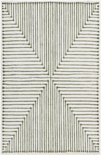 GLN Rugs Contemporary Collection - Machine Washable Area Rug, Contemporary Washable, Non Slip, Low Pile Chenille Rug, Living Room, Bedroom, Kitchen Rug (5' x 7' Green Beige)
