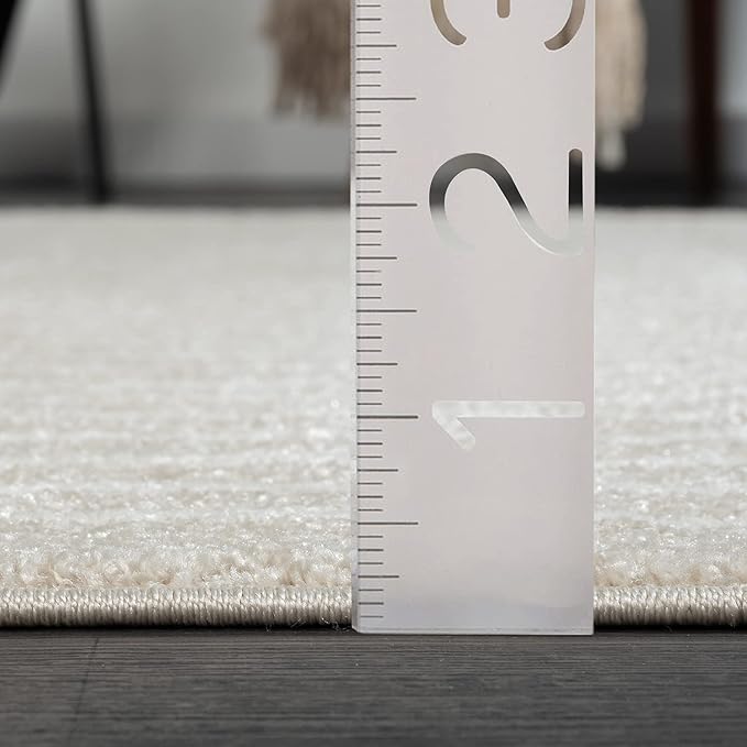 Abani Area Rug for Living Room -Nuevo 6' x 9' Beige Arch Pattern Area Rug, Soft and Durable Living Room Rug, Stain and Fade Resistant, Chic Modern Design, Pet & Kid Friendly