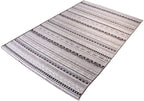 Alfa Rich 5x8 White Black Gray Washable Area Rugs for Living Room Bedroom Kitchen Cotton Decor Rug