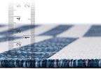 Unique Loom Outdoor Striped Collection Area Rug - Striped (7' 10" x 10' Rectangle Blue/Ivory)