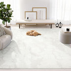 Abani Nomad Cream Area Rug 2' 6'' x 8' for Living Room, Bedroom - Abstract Pattern - Durable & Easy to Clean