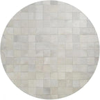 Round Area Rug – Soft Modern Carpet for Living Room, Bedroom, Entryway – Non-Slip Durable Floor Mat for Home Décor (White_3X3)