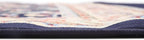 Unique Loom Sialk Hill Collection Area Rug - Washington (8' Square Navy Blue/Cream)