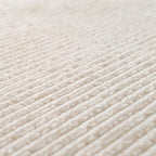 Revival Rugs Stripe 2'7"x9' Machine Washable Runner Rug for Hallway Entryway - 100% Recycled Oeko-TEX Certified, Medium Pile, Beige, Cream
