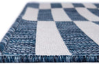 Unique Loom Outdoor Striped Collection Area Rug - Striped (7' 10" x 10' Rectangle Blue/Ivory)