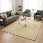 Modern Herringbone Chevron Collection Handcrafted Wool Area Rug - Durable, Zigzag Pattern, for High Traffic, Contemporary Design for Living Room, Bedroom, Dining Room Decor (Butter Yellow, 9' x 12')