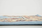 Unique Loom Reza Collection Traditional Persian Style Area Rug, Runner 3' 0" x 16' 5", Light Blue/Ivory