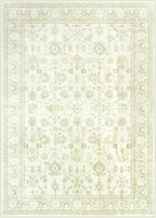 LIVEBOX Washable Area Rug 8x10 - Large Beige Boho Living Room Rug Vintage Rugs for Bedroom, Non-Slip Retro Floral Carpet Print Distressed Accent Rugs for Dining Room Home Office