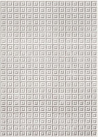 LUXE WEAVERS Geometric Greek Pattern Area Rug, Gray, 5'X7'