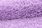 Unique Loom Solid Shag Collection Area Rug (4' 1" x 6' 1" Rectangle, Lilac)