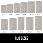 GORILLA GRIP Bath Rug Mat 54x24, Soft Absorbent Chenille, Quick Dry Microfiber Mats, Rubber Backing Washable Shower Floor Rugs, Bathmat Runner, US Designed Bathroom Home Decor Accessories Light Gray