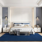 Amearea Large Modern Area Rugs for Bedroom Living Room, 6x9 Feet Navy Blue Thickened Memory Foam Rug, Fluffy Indoor Washable Rugs Non Slip Minimalist Carpet for Boys Girls Dorm Nursery Room Decor