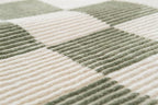 Revival Rugs Gambit 9'2"x12'2" Washable Area Rug for Living Room Bedroom - 100% Recycled Oeko-TEX Certified, Medium Pile, Green, Beige