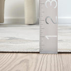 Abani Regal Beige Grey Area Rug for Living Room, Bedroom - Swirl Abstract Pattern - 6' x 9' - Durable & Easy to Clean Washable