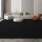 Large Modern Area Rugs for Living Room Bedroom, 6x9 Feet Black Ultra Soft Solid Thickened Memory Foam Indoor Minimalist Carpets, Non-Slip Comfy Rugs for Boys Girls Nursery Kids Room Home Décor