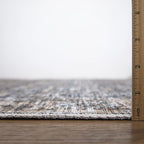 Bloom Rugs Caria Washable Non-Slip 7 ft Runner - Dark Blue/Tan Traditional Runner for Entryway, Hallway, Bathroom, and Kitchen - Exact Size: 2'6" x 7'