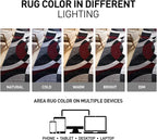 Rugshop Contemporary Abstract Circles Perfect for high Traffic Areas of Your Living Room,Bedroom,Home Office,Kitchen Runner Rug 2' x 10' Red
