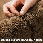 Large Dog Door Mat for Muddy Paws, 24x59 Absorbent Dirt Trapper Long Door Mat, Non-Slip Washable Mud Mat for Dogs, Polyester Microfiber Soft Pet Rug Mat for Entryway, Mud Dog Paws, Patio ( Brown)