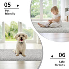 Small Bathroom Rug 17x24 Non Slip Gray Fluffy Bath Mat for Bathroom Floor Washable Plush Luxury Bath Rug for Tub Soft Shaggy Absorbent Shower Mat
