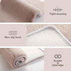 Solid Color Rabbit Fur Carpet, Ultra-Soft and Cozy, Perfect for Bedroom, Living Room Decor and Comfort (Cream, 4' x 6')