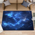 4x5 Lightning Indoor Outdoor Rug - Natural Weather Bedside Rug, Thunderstorm Lightning Washable Entry Way Rugs Kids Carpet for Inside House Playroom Living Room End Table Nursery