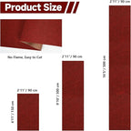 jxgzyy 3 x 16.5ft Red Carpet Runner for Party, Durable Non-Slip Carpet for High-Traffic Areas, Red Carpet Aisle Runner for Wedding, Hollywood Movie Award Ceremony Party Decoration