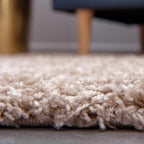 Unique Loom Solid Shag Collection Area Rug (4' Octagon, Taupe)