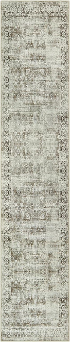 Morebes Vintage Long Runner Rug for Hallway 12 ft, Washable 12 Foot Runner Rug, Soft Non Slip Distressed Carpet Runners for Farmhouse Kitchen Living Room Dining Playroom, Brown