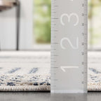 Well Woven Harlow Collection Briar Light Blue - Modern Tribal Minimalist Geometric 8x10 Area Rug - Ideal for Living Room, Dining Room & Bedroom - Durable, Stain Resistant & Easy to Clean