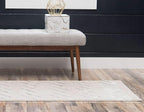 Unique Loom Marilyn Monroe Glam Collection Area Rug - Trellis (2' x 10' Runner, White Silver/ Silver)