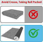 GOYLSER 20 ft Jute Entryway Runner, Rubber Backed Absorbent Extra Long Runner Rug for Hallway, Grey Laundry Room Runner Mat