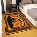 Halloween Pumpkin Large Area Rug 5x7 Spooky Haunted House Living Room Rug | Vintage Gothic Rugs for Bedroom, Castle Silhouette Carpet Indoor Floor Mat,Bats Halloween Decoration