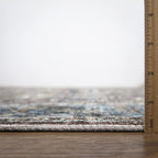 Bloom Rugs Caria Washable Non-Slip 9x12 Rug - Blue/Red Brown Traditional Area Rug for Living Room, Bedroom, Dining Room, and Kitchen - Exact Size: 9' x 12'